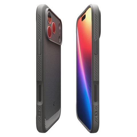 Etui pokrowiec na iPhone 17 Pro MagSafe Rugged Armor Mag - szare