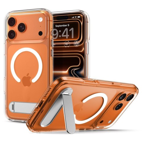 Etui pokrowiec na iPhone 17 Pro MagSafe Ultra Hybrid S - przezroczysto-białe