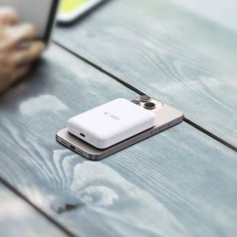 Powerbank magnetyczny 10000mAh LifeMag PB11 MagSafe 15W USB-C z kablem USB-C