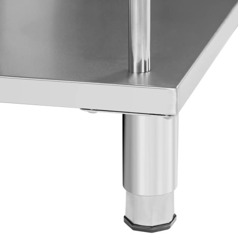 Stół blat barowy roboczy gastronomiczny z rantem 4 półki STAL 150 x 30 x 105 cm