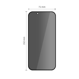 Szkło prywatyzujące na iPhone 17 Air Glass Spy+ - 2 szt.