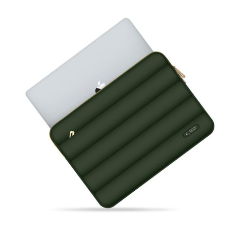 Torba pokrowiec Puffy na laptopa 13-14'' + etui na akcesoria - oliwkowy