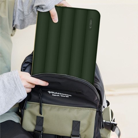 Torba pokrowiec Puffy na laptopa 13-14'' + etui na akcesoria - oliwkowy