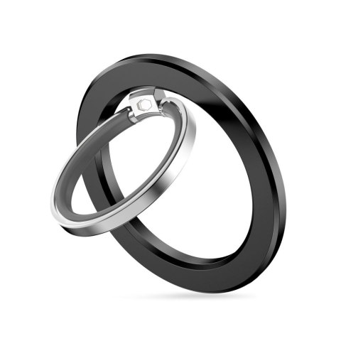 Uchwyt ring pierścień magnetyczny do smartfona na palec MagSafe - czarny