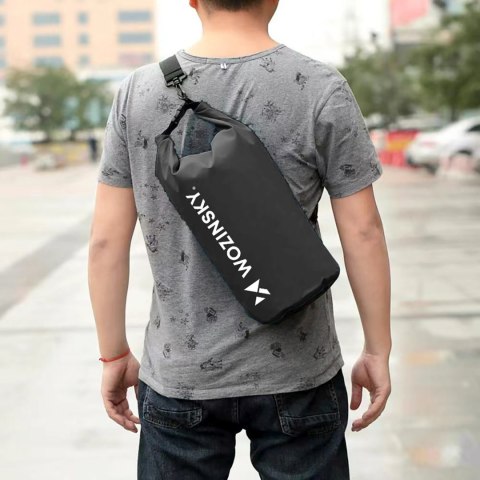 Worek torba wodoodporna outdoor na kajak SUP 30l - czarny