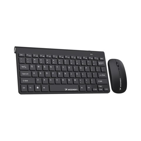 Zestaw klawiatura mysz bezprzewodowa 2.4 GHz - czarny