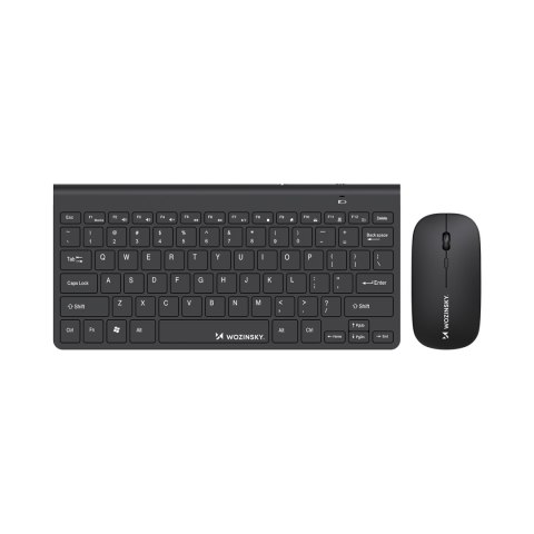 Zestaw klawiatura mysz bezprzewodowa 2.4 GHz - czarny