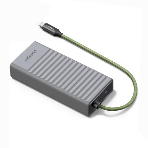 Czytnik kart pamięci 2w1 z organizerem na 10 kart - szary