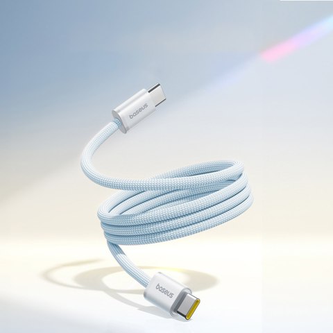 Kabel przewód samoczynnie układający się USB-C Dynamic 4 Pro 100W 1m - niebieski