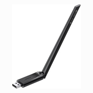 Karta sieciowa adapter bezprzewodowy WiFi 6 z Bluetooth 5.4 - czarny
