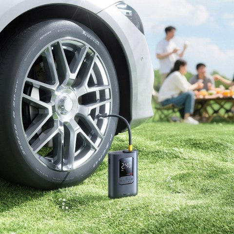 Kompresor bezprzewodowy 3 końcówki 150PSI 26 l/min 82W - czarny