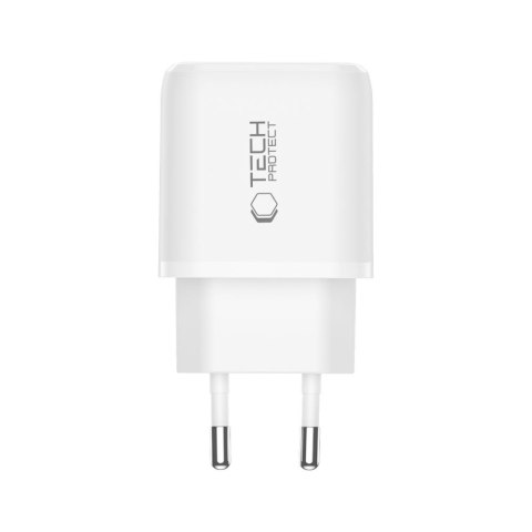Ładowarka sieciowa USB-A USB-C NCA30 PD QC 30W - biała