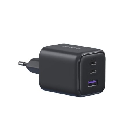 Ładowarka sieciowa USB-C USB-A GaN X527 45W - czarna
