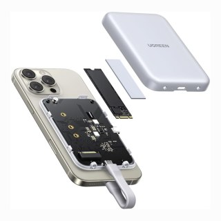 Obudowa magnetyczna na dysk M.2 NVMe SSD - biała