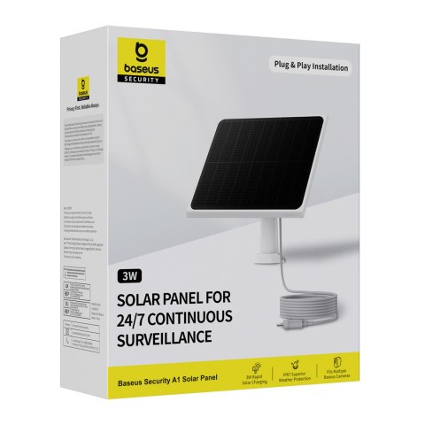 Panel fotowoltaiczny do kamer monitoringu Security A1 3W - biały