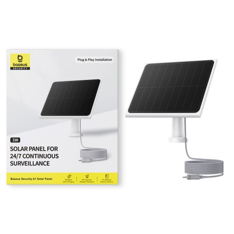 Panel fotowoltaiczny do kamer monitoringu Security A1 3W - biały