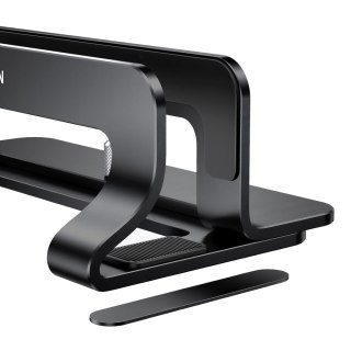 Podstawka stojak pod laptopa aluminiowy 12-26mm - czarna