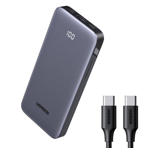 Powerbank 10000mAh USB-A USB-C Nexode 30W - szary