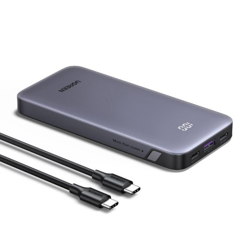 Powerbank 10000mAh USB-A USB-C Nexode 30W - szary