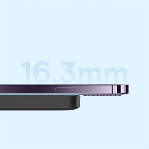 Powerbank indukcyjny 6000mAh 20W z kablem USB-C Magnetic Mini Air - czarny