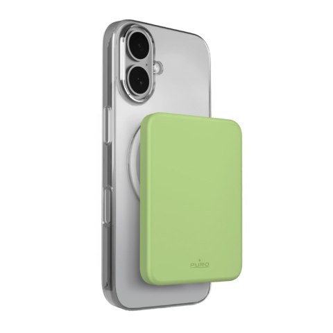 Powerbank magnetyczny ultracienki 4200mAh USB-C MagSafe - zielony