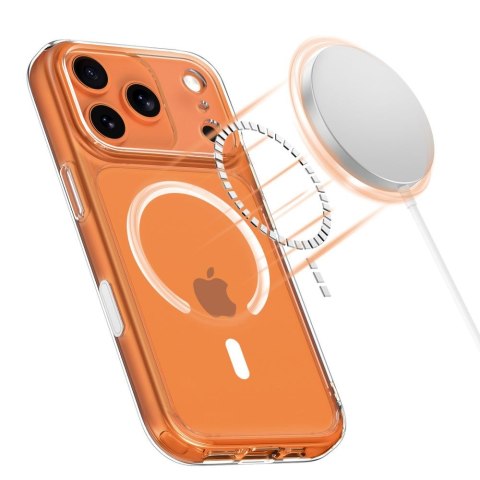 Etui plecki case na iPhone 17 Pro Max Magpeak Magsafe CC - przezroczyste