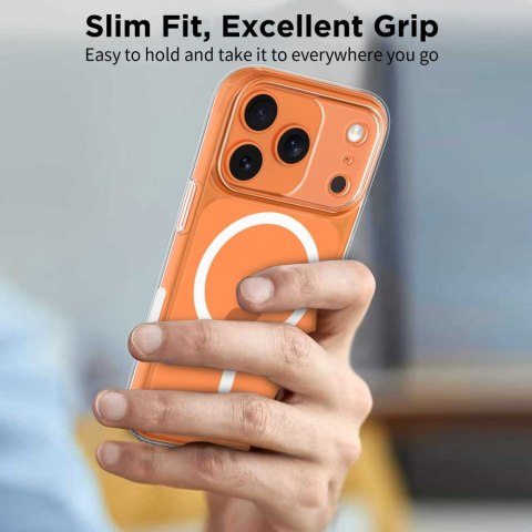 Etui plecki case na iPhone 17 Pro Max Magpeak Magsafe CC - przezroczyste