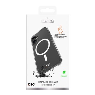 Etui pokrowiec na iPhone 17 TPU PC Impact Clear D3O MagSafe - przezroczyste