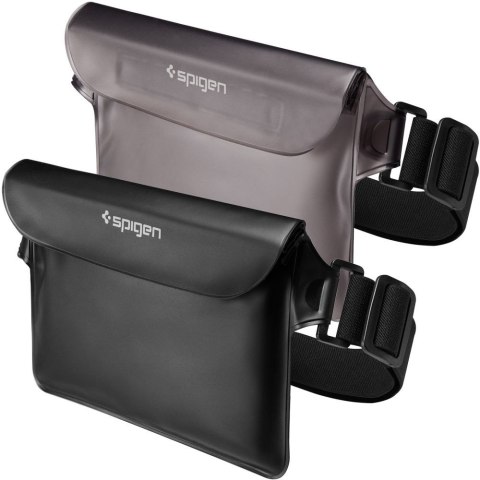 Torba nerka sportowa wodoodporna biodrowa IPX8 czarna - 2 szt.