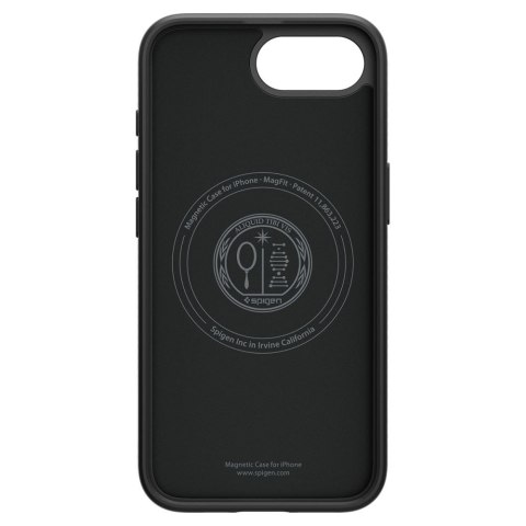 Etui plecki na iPhone 16e Liquid Air Mag MagSafe - czarny mat