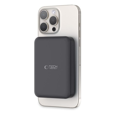 Powerbank 10000mAh MagSafe USB-C 15W z kablem USB-C - czarny