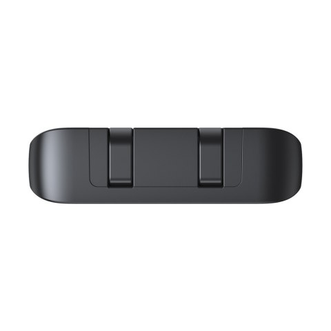 Powerbank 10000mAh z wbudowanymi kablami USB-C iPhone Lightning - czarny