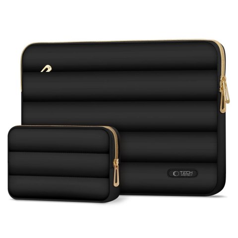 Torba pokrowiec Puffy na laptopa 13-14'' + etui na akcesoria - czarny