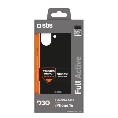 Etui case pokrowiec do iPhone 16 Full Active D3O - czarne