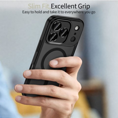 Etui pokrowiec ochronny na iPhone 17 Pro MagCam MagSafe - czarny mat