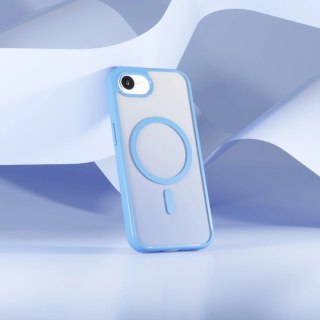 Etui silikonowe pokrowiec do iPhone 16e Gradient MagSafe - niebieskie