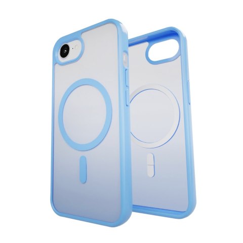 Etui silikonowe pokrowiec do iPhone 16e Gradient MagSafe - niebieskie