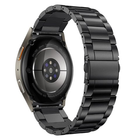 Pasek bransoleta na Samsung Galaxy Watch 4 / 5 / 5 Pro / 6 / 7 / FE Stainless - czarny