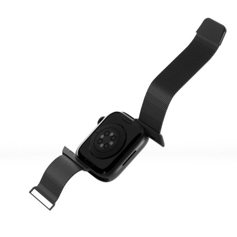 Pasek na zegarek Apple Watch 42 44 45 49mm Milanese - czarny