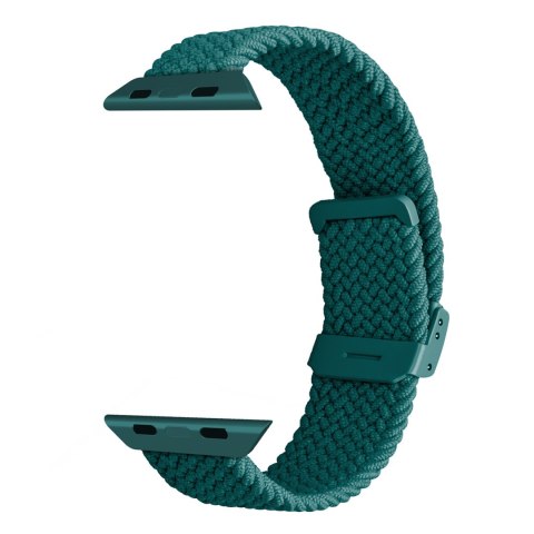 Pasek nylonowy do Apple Watch 42 44 45 49 mm Loop - ciemnozielony