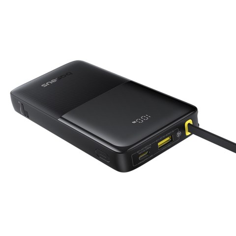 Powerbank Bipow 2 10000mah 20W z wyświetlaczem wbudowanym kablem USB-C - czarny