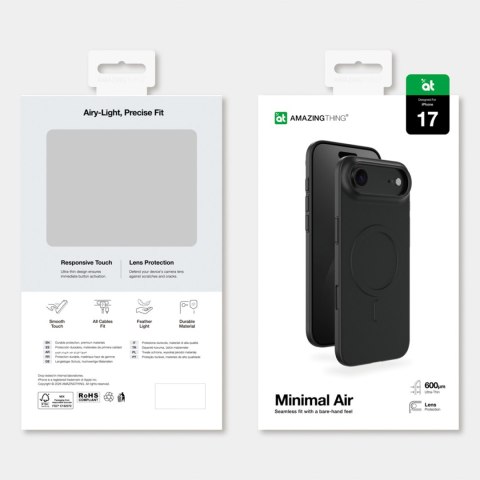 Etui case na iPhone 17 Air Minimal Air MagSafe - czarne