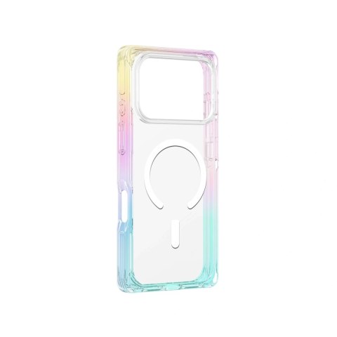 Etui pokrowiec na iPhone 17 Pro Max Omni MagSafe - przezroczyste-tęczowe