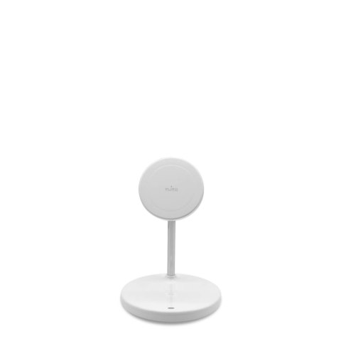 Ładowarka indukcyjna 3w1 ze stojakiem do iPhona AirPods USB-A - biała