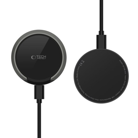 Ładowarka indukcyjna z podstawką kablem USB-A - USB-C MagSafe - czarna