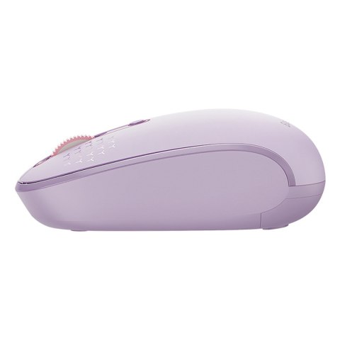 Myszka bezprzewodowa 3 tryby łączności 2.4GHz Bluetooth 3.0 5.0 F01B - fioletowa