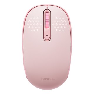 Myszka bezprzewodowa 3 tryby łączności 2.4GHz Bluetooth 3.0 5.0 F01B - różowa