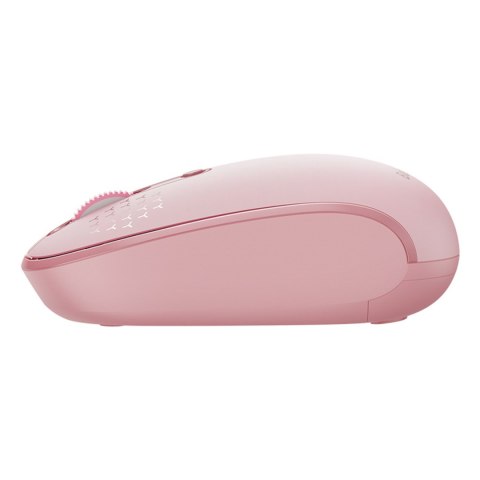 Myszka bezprzewodowa 3 tryby łączności 2.4GHz Bluetooth 3.0 5.0 F01B - różowa
