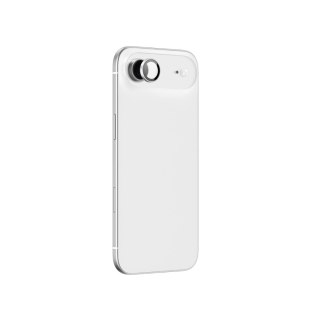Szkło na aparat do iPhone 17 Air ze srebrną ramką aluminiową Lens Glass