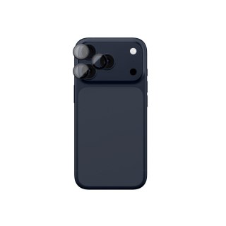 Szkło na aparat na iPhone 17 Pro / Pro Max Sapphire z niebieską ramką